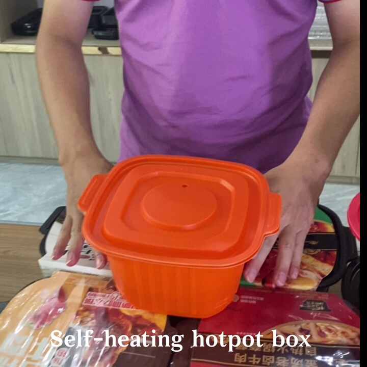 Disposable PP Plastic Lunch Box Self-heating Food Container