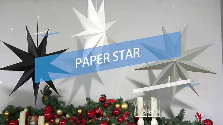 Paralume Di Carta A Stella 60 Cm – Verde Lime, Lanterna Decorativa Appendi Per Natale, Matrimoni E Feste