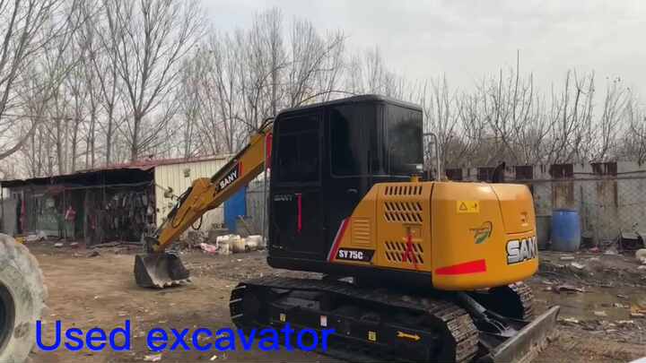 Used SANY Excavator SY75C for Sale - 7.5 Ton Miniexcavator