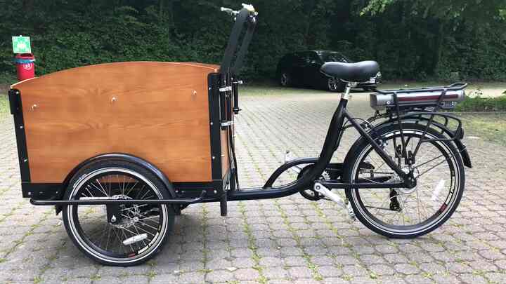 準備完了！送料込みの3輪前積載電動補助ファミリー貨物自転車