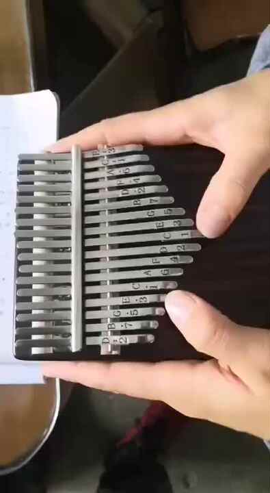 Instrument De Kalimba Transparent En Cristal De Piano De Pouce Portatif