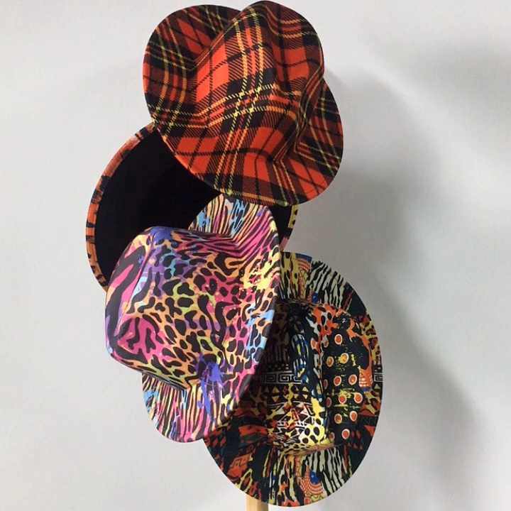 Cheetah Fedora Hat Autumn/winter British Western Trend