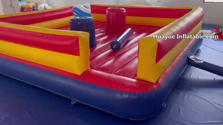 Set Gioco Gonfiabile Gladiatori Con Bastoni E Tappetini - Per Bambini E