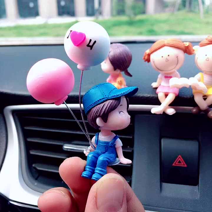 Bonecos De Carros Cute Cartoon Figurines for Dashboards