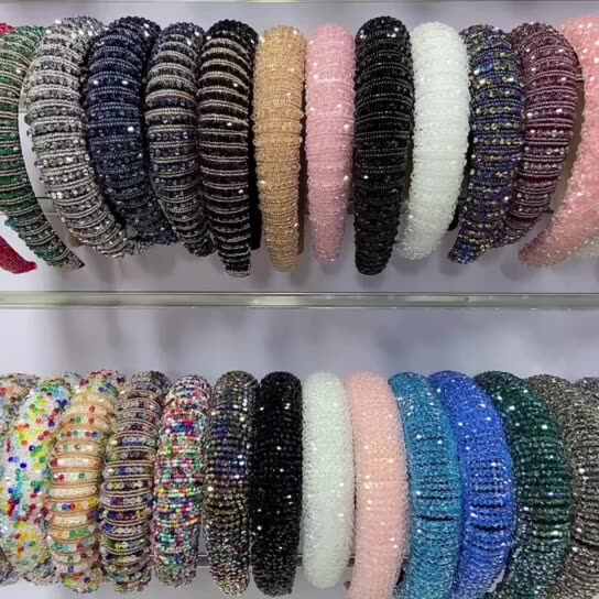 Wholesale Luxury Hair Accessories Diamond Hairbands