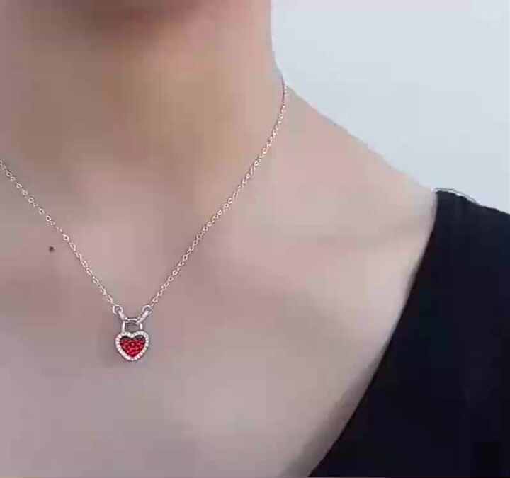 Collana Donna Chiama Angeli Nanan Con Orsetto Lucchetto In Argento 925 Rosato Con Orsetto Rosa - Verre Gioielli