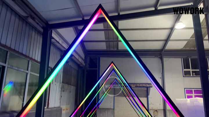 Wholesale RGB 8ft Giant Detachable Outdoor LED Tunnel Props