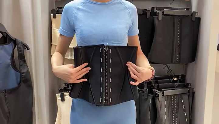 Corset waist trainer body shaper slimming sheath flat belly