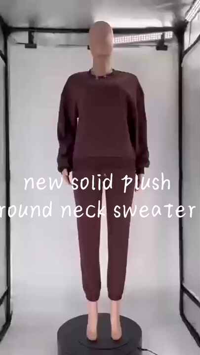 Mid-length Autumn and Winter Women's Printed Sweater Round Neck Casual Sweater Fashion Casual Long Sweater