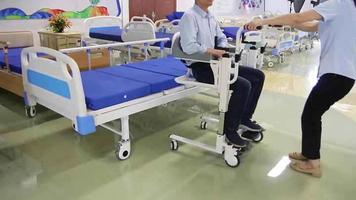 Home Use Health Care Supplies Trade Car Manual Paralyzed Patient Lift  Medical Commode Transfer Chair From Bed to Wheelchair