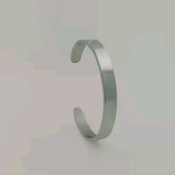 Customizable DIY Jewelry Adjustable Stainless Steel Bracelet