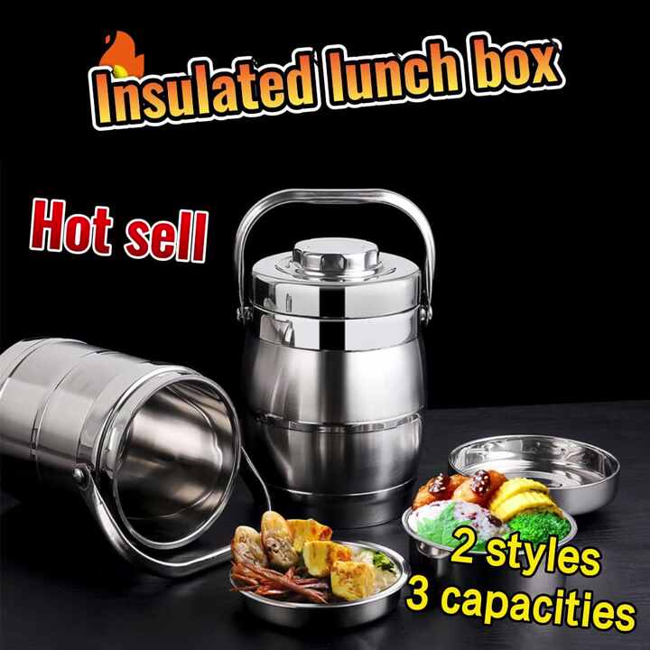 Stainless Steel Double Wall Food Carrier Insulated Lunch Box