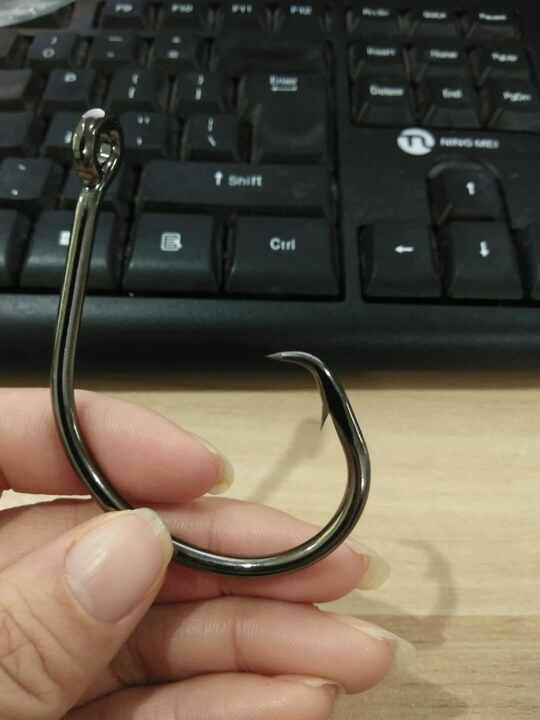 SILANON Circle Fishing Hooks - 80 PCS High Carbon Steel, Extra Sharp For Saltwater & Freshwater (Size 8/0) - View #12