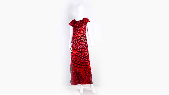 open lace back dress Bula Fiji Kid Short Sleeve Dress Unique Masi Tapa Pattern