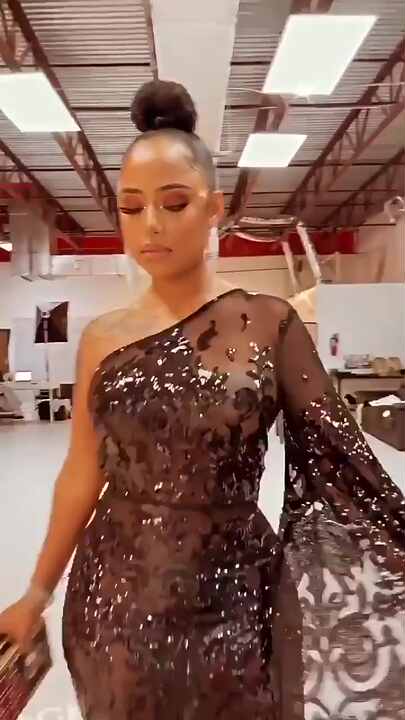 New Fashion Lady One Shoulder Split Sequin Sexy Night Club Dresses Women  Plus Size 3XL Rhinestone Evening Prom Party Dress