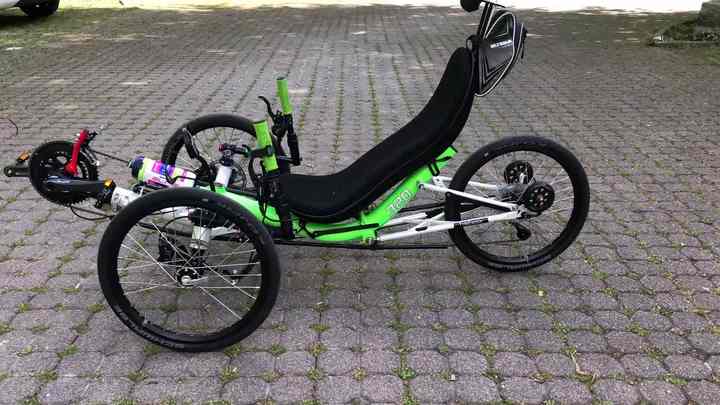 20-Inch Foldable Aluminum Alloy Recumbent Bicycle