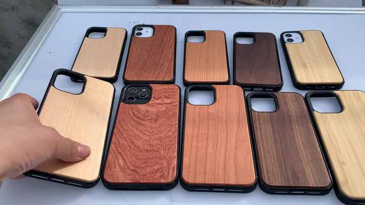 Custom Logo Real Natural Wood Phone Case for Iphone 15