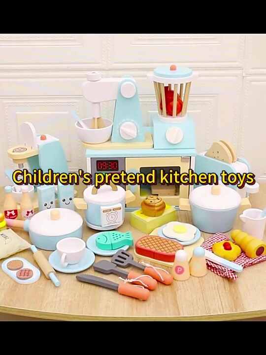 Wooden Early Educational Box Kitchen Set of Baby Toys Kitchen for - Main Image