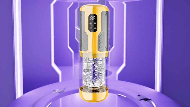 Hands Free Electric Stroker Sex Machine Penis Pump Dual Vibration Thrusting  Rotating Automatic Male Masturbator Devices for Men