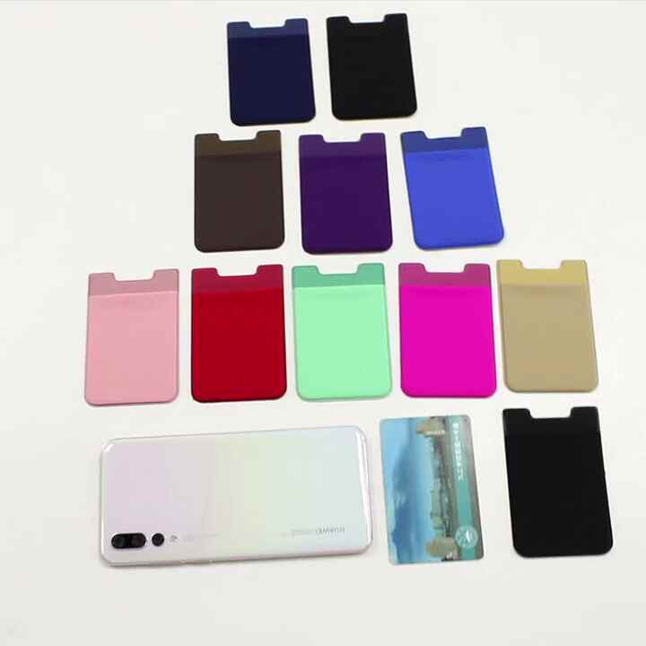 Elastic Cell Phone Card Holder Secure Stylish