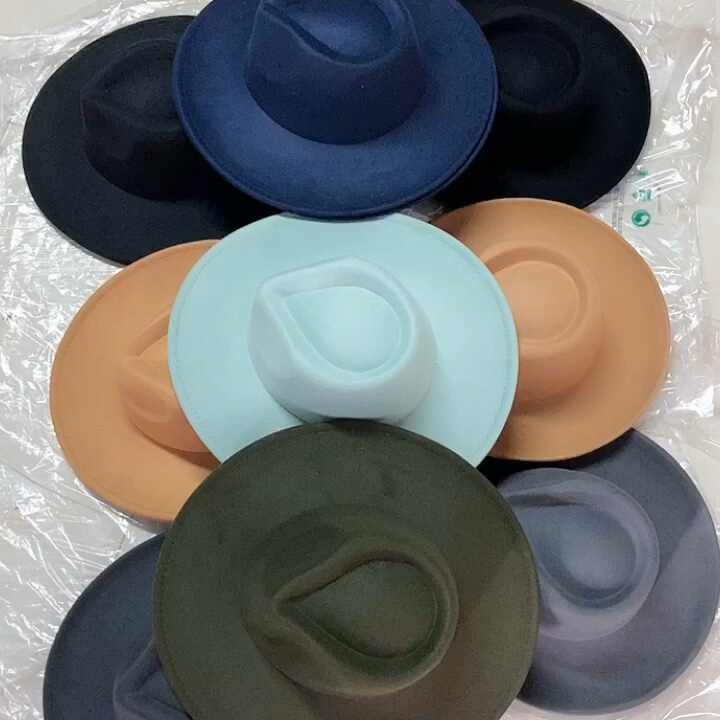 Wholesale Outback Hats Trendy Wide Brim Fedora Hats