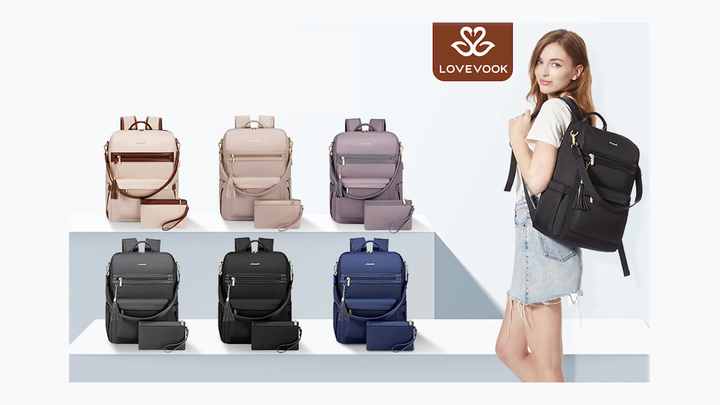 LOVEVOOK Inch Convertible Backpack Purse for Women Backpack