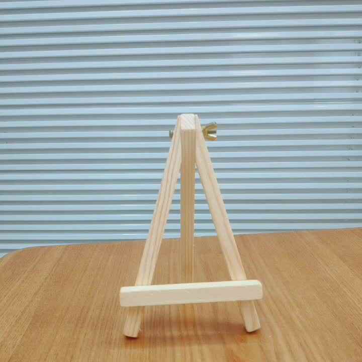 12 Pcs Mini Tela Con Cavalletto,10x10cm Mini Tela,Piccolo Cavalletti Da Tavolo In Legno Per Quadri,Mostre,Schizzi,Creazione Artistica
