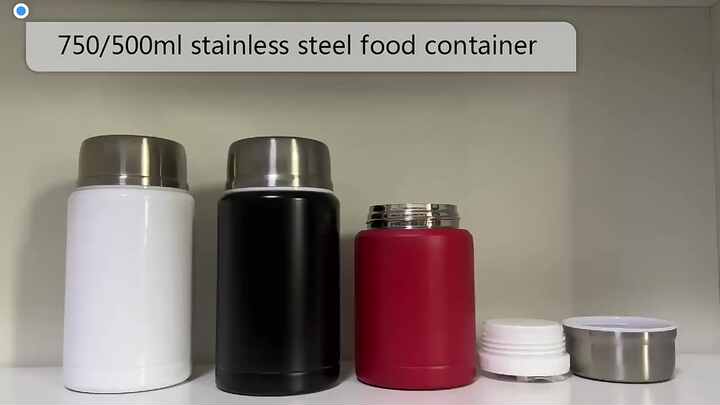 Hot Selling 500ml/750ml Stainless Steel Thermos Food Flask Thermos