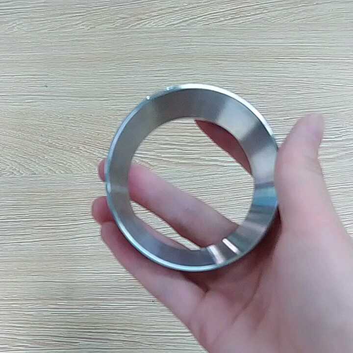 Espresso Doseerbeker 51Mm 51Mm Doseerbeker RVS Zilver 51Mm RVS Koffiezetapparaat Handvat Doseerbeker Mok Koffie Poeder Feeder Onderdeel