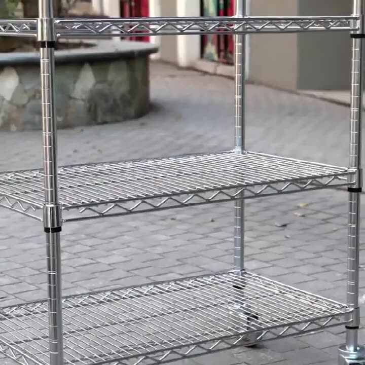 Multifunctional Stacking Racks Wire Mesh Vegetable Fruit Supermarket ...