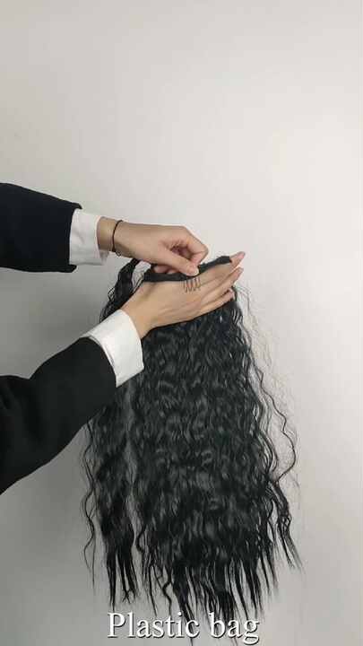 Extension Per Coda Di Cavallo Con Clip A Forma Di Artiglio E Onda - Foto 2