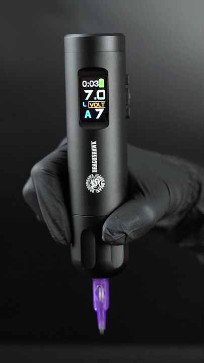 Dragonhawk X7 Wireless Tattoo Gun Pen Machine Color Screen Display