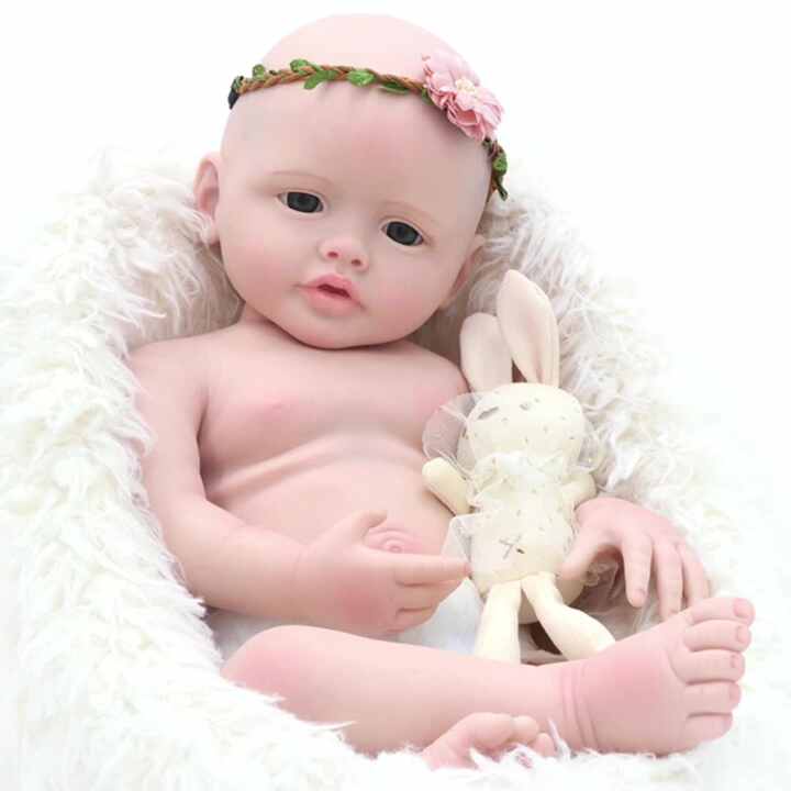 Wholesale 22 Inch Soft Solid Silicone Reborn Baby Dolls Custom Fashion  Dolls for Girls Soft Toy Style