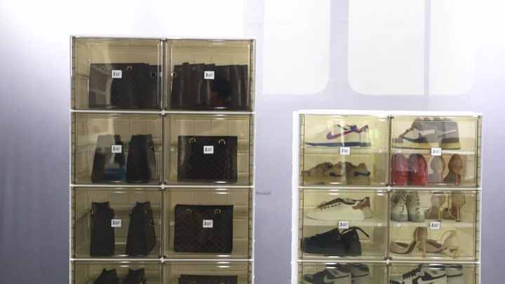 ANTBOX Shoe Organizer Storage Box, Portable Folding Shoe Rack for