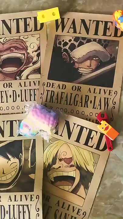 Anime Poster - Nica Luffy Zoro Nami Sanji Decorative Paper