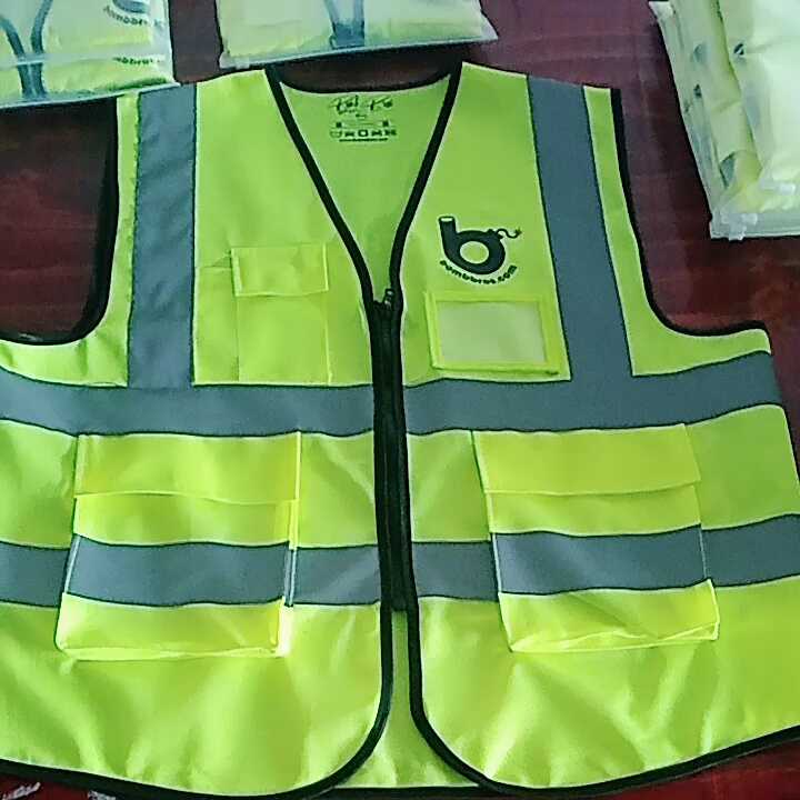 CB178-ZCKD Hi Vis Construction Safety Jacket Solid Color