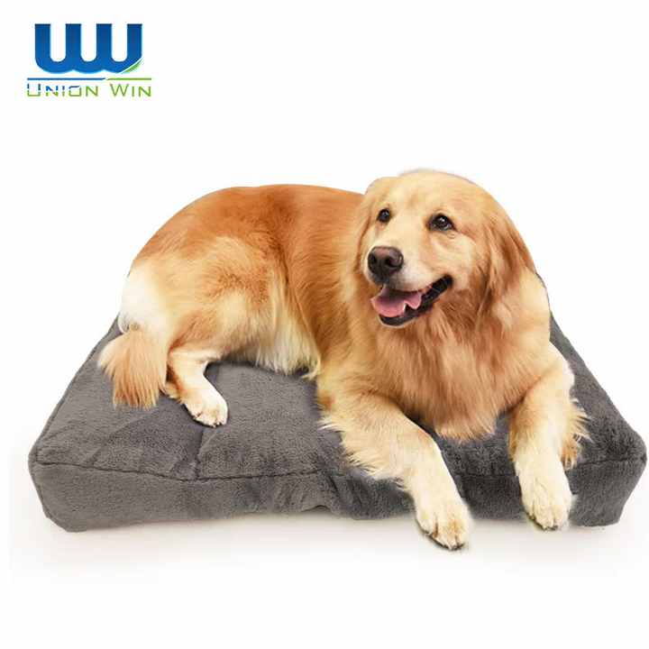 Tempat Tidur Anjing Ortopedi, Tempat Tidur Anjing Besar Suede Super Tebal  Nyaman Dapat Dicuci Anti Slip Bawah Tempat Tidur Hewan Peliharaan