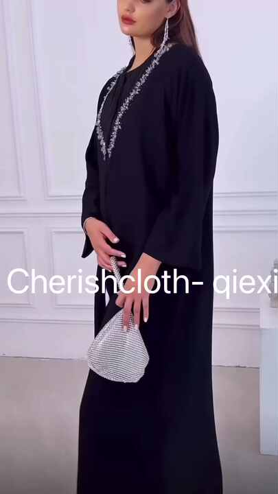 Vtido Abaya árabe Musulmán De Dubái Para Mujer, Kimono Modto Con