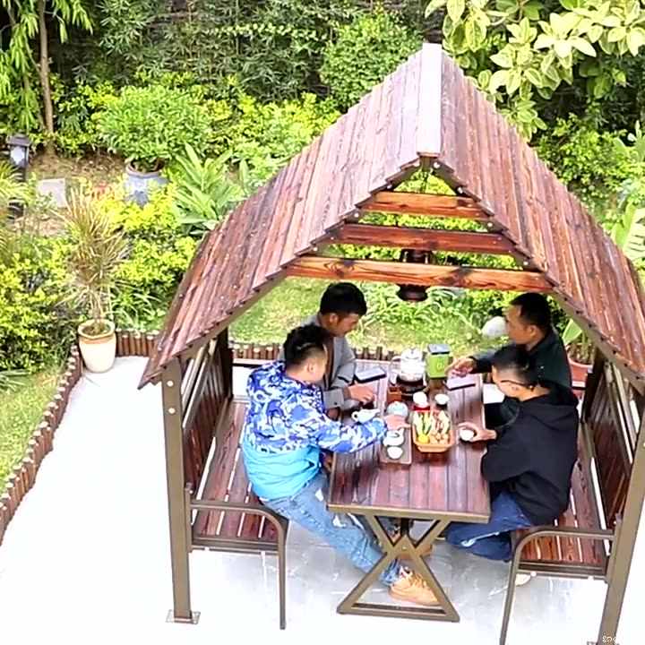 世界の家具大百科 & GAZEBO Quadrilateral Garden Wooden Gazebo