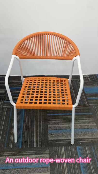 New Design Outdoor Furniture Modern Style Rope Rocking Chair Garden Hotel  Rope Chair