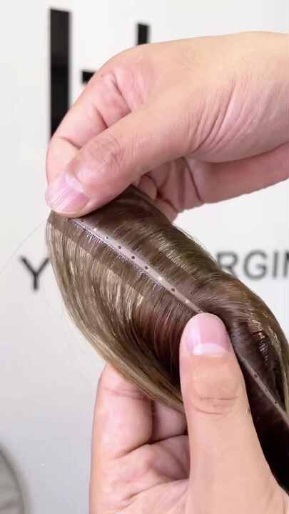 Hot Selling Easy Install Both Side Injection Weft Hole in the Middle Double  Drawn Invisible Hole Weft Hair Extensions