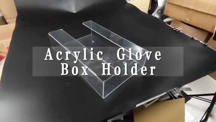 Weysat Wall Mounted Glove Box Holder - Acrylic Dispenser Organizer For 3 Boxes