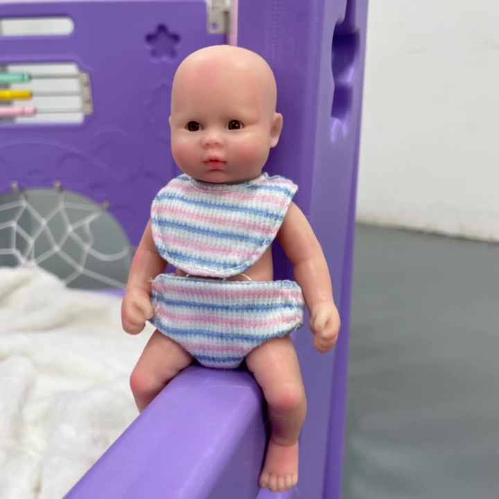 Boneca de bebê recém-nascido, polegadas, micro preemie, mini