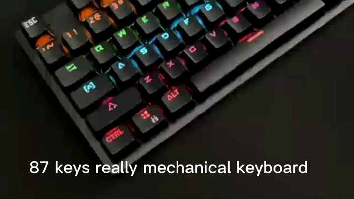 60% White Keyboard RGB 61 Keys - Gaming & Typing Power
