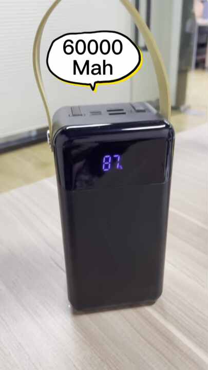 2026 Best Selling Portable Super Large Capacity Power Station 60000mah  22.5W Fast Charger Power Bank Digital Display Outdoor