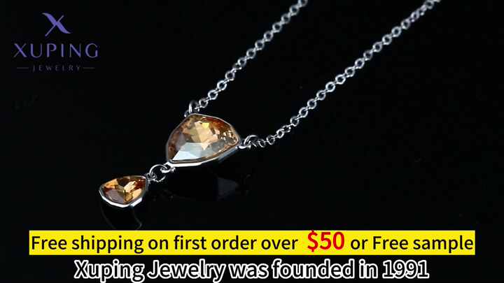 X000780122 xuping Jewelry Fashion Simplicity Necklace 14K Gold
