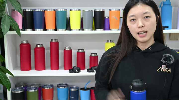 Custom Water Bottle Supplier Insulated Tumbler Sport GYM Water Drinking  Bottle Double Wall Stainless Steel Vacuum Flask