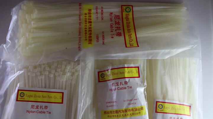 ZX Factory Self-locking Cable Ties Nylon 66 Plastic Zip Ties Wire
