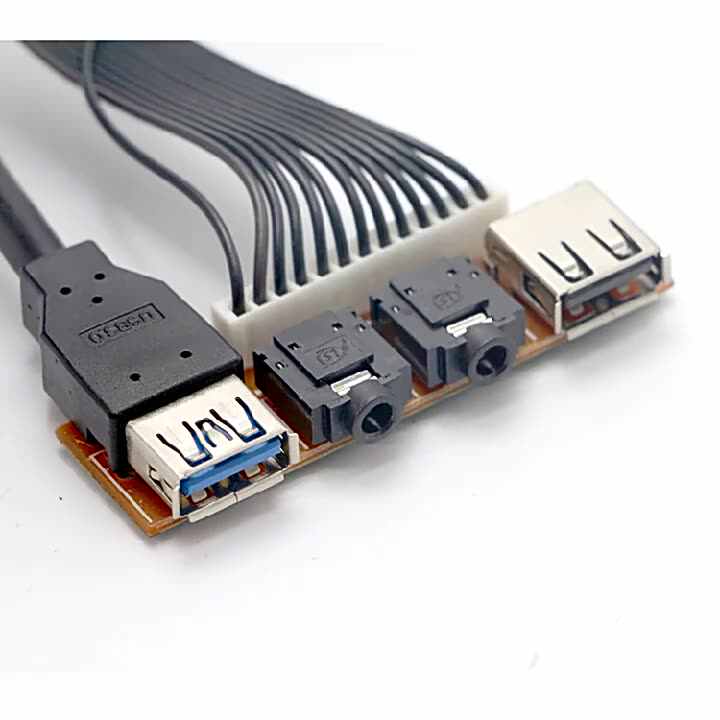 Computer Accessories Audio Mic Input Output Dual USB Motherboard Cable ...
