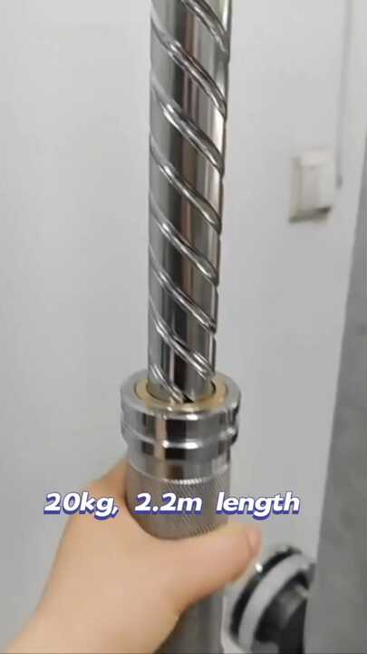 フィットネス機器 20KG 2.2m 調節可能なバーベルバー パワー